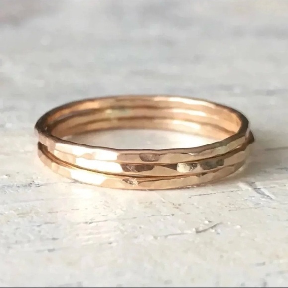 14k gold fill stacking ring set of 3 rings - choose your size! - Picture 8 of 11
